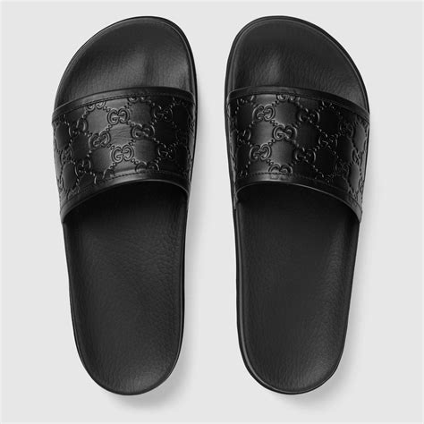 gucci sliders men's|gucci platform slides men.